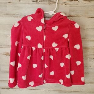 ☆3/$15!☆ Adorable zip up hooded fleece